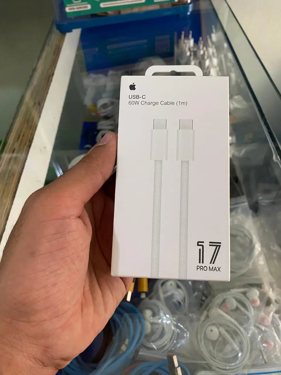 Apple USB-C to USB-C 60W Fast Charging Cable (1 Meter) – Original Quality – White