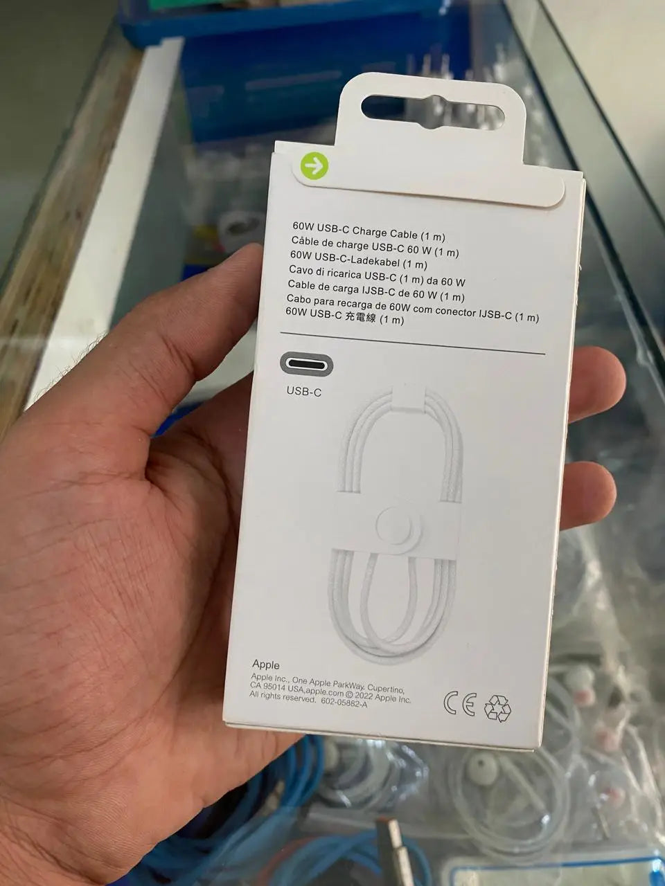 Apple USB-C to USB-C 60W Fast Charging Cable (1 Meter) – Original Quality – White