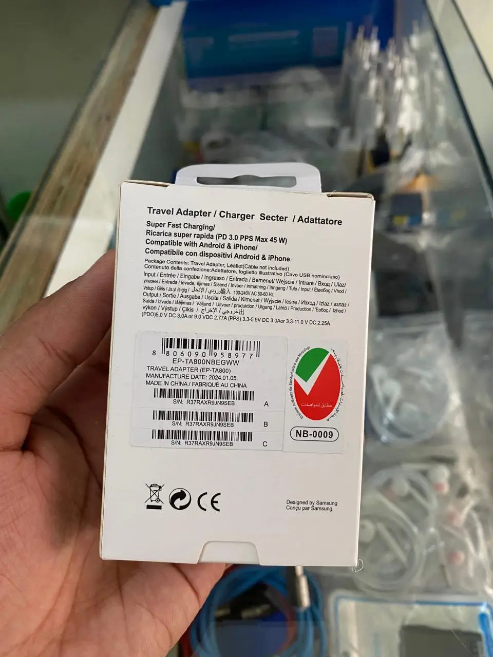 Samsung 45W USB-C PD Super Fast Charger Adapter | Fast Charging | Original Quality