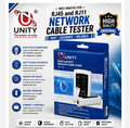 Unity Network Cable Tester RJ45 RJ11 | LAN Cable Tester for CAT5 CAT5e CAT6 Ethernet Cables | Professional Network Wire Tester with Remote | Phone & LAN Cable Testing Tool