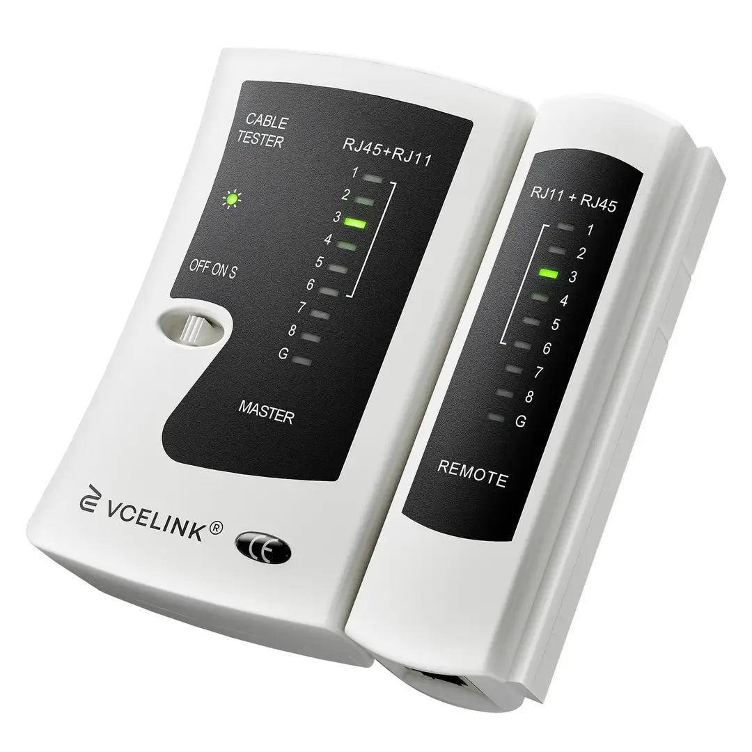 Unity Network Cable Tester RJ45 RJ11 | LAN Cable Tester for CAT5 CAT5e CAT6 Ethernet Cables | Professional Network Wire Tester with Remote | Phone & LAN Cable Testing Tool