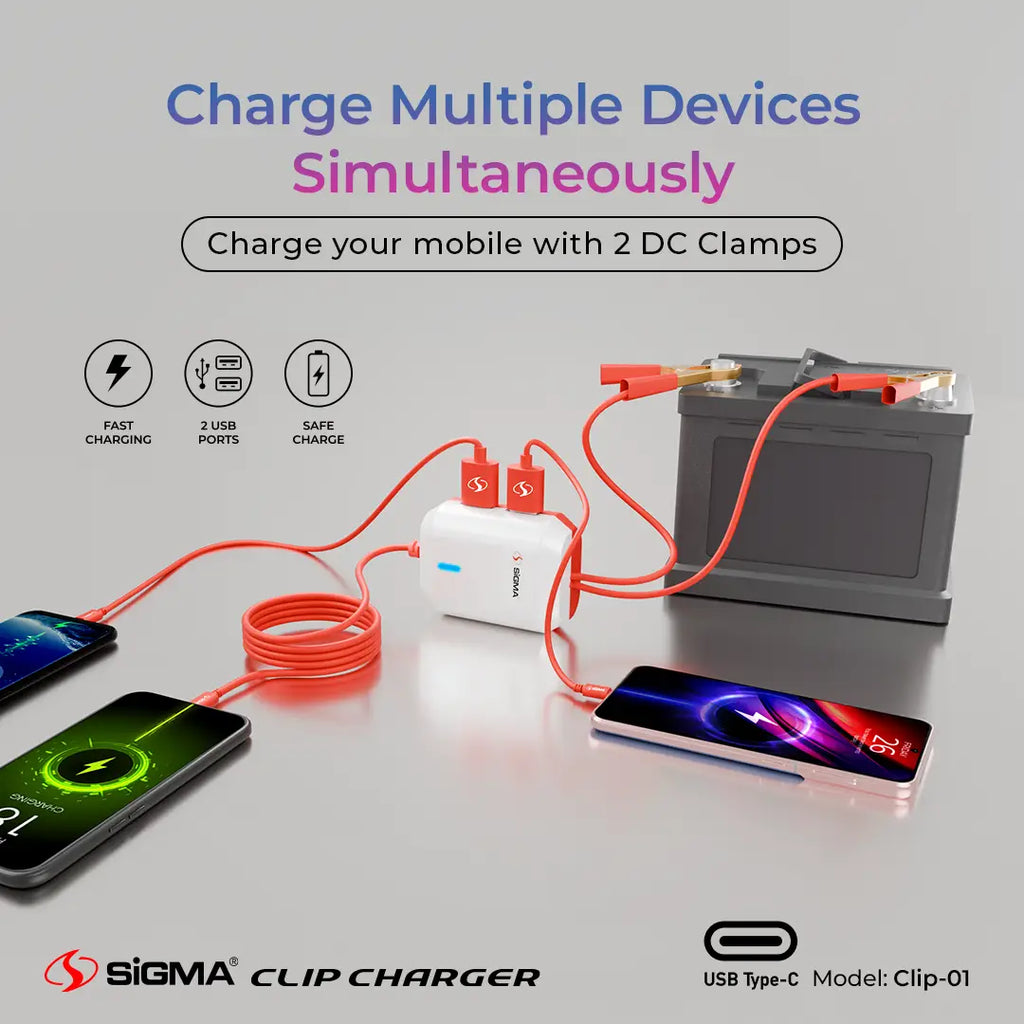 Unity DC Charger with Clip Connectors