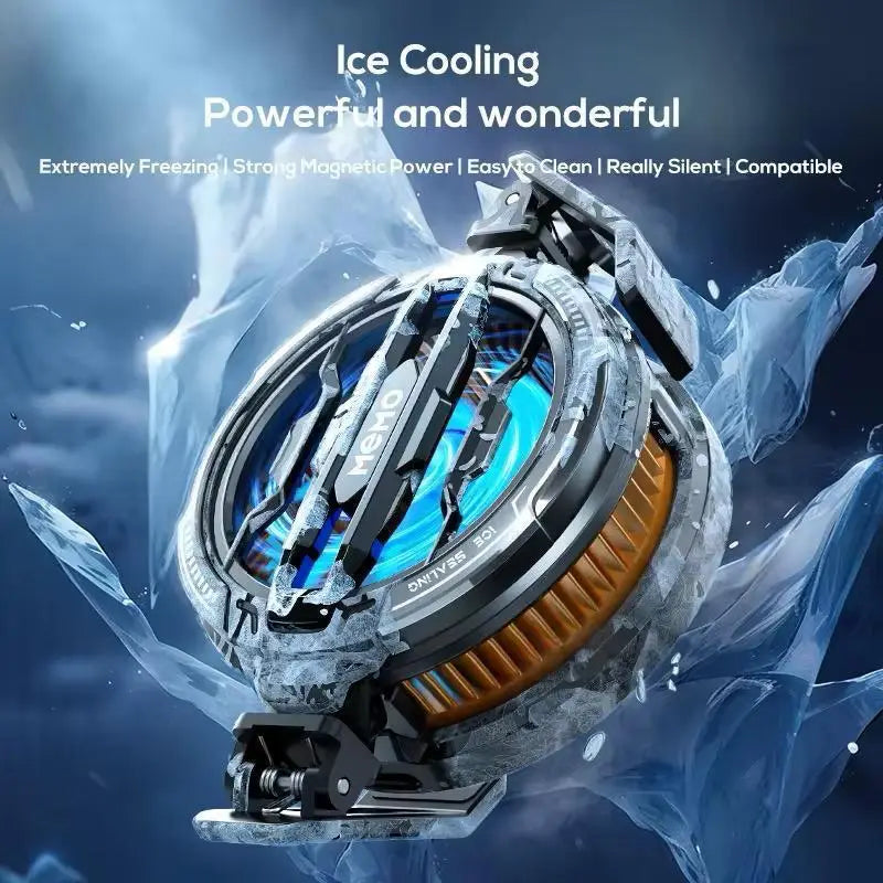 Premium Cooling Radiator for Phones - Black ABS Aluminum