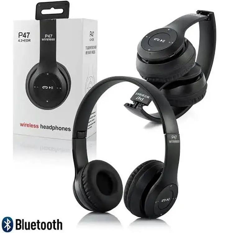 Black Long-Lasting Battery With Fast Charge 47 Headphone