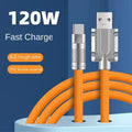 OKS 120W Original Liquid Silicone Type C Data Cable - Fast Charging, Thick and Durable for All Phones