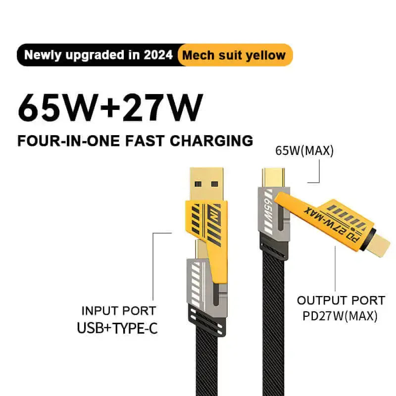 charging cable 4 in 1 for All Mobile phone type c cable iph0ne cable micro cable