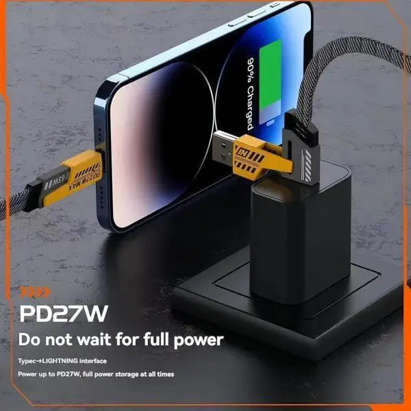 4-in-1 Fast Charging Data Cable USB to Type-C, Lightning & Micro USB – High Speed Charging & Data Sync – 1 Meter