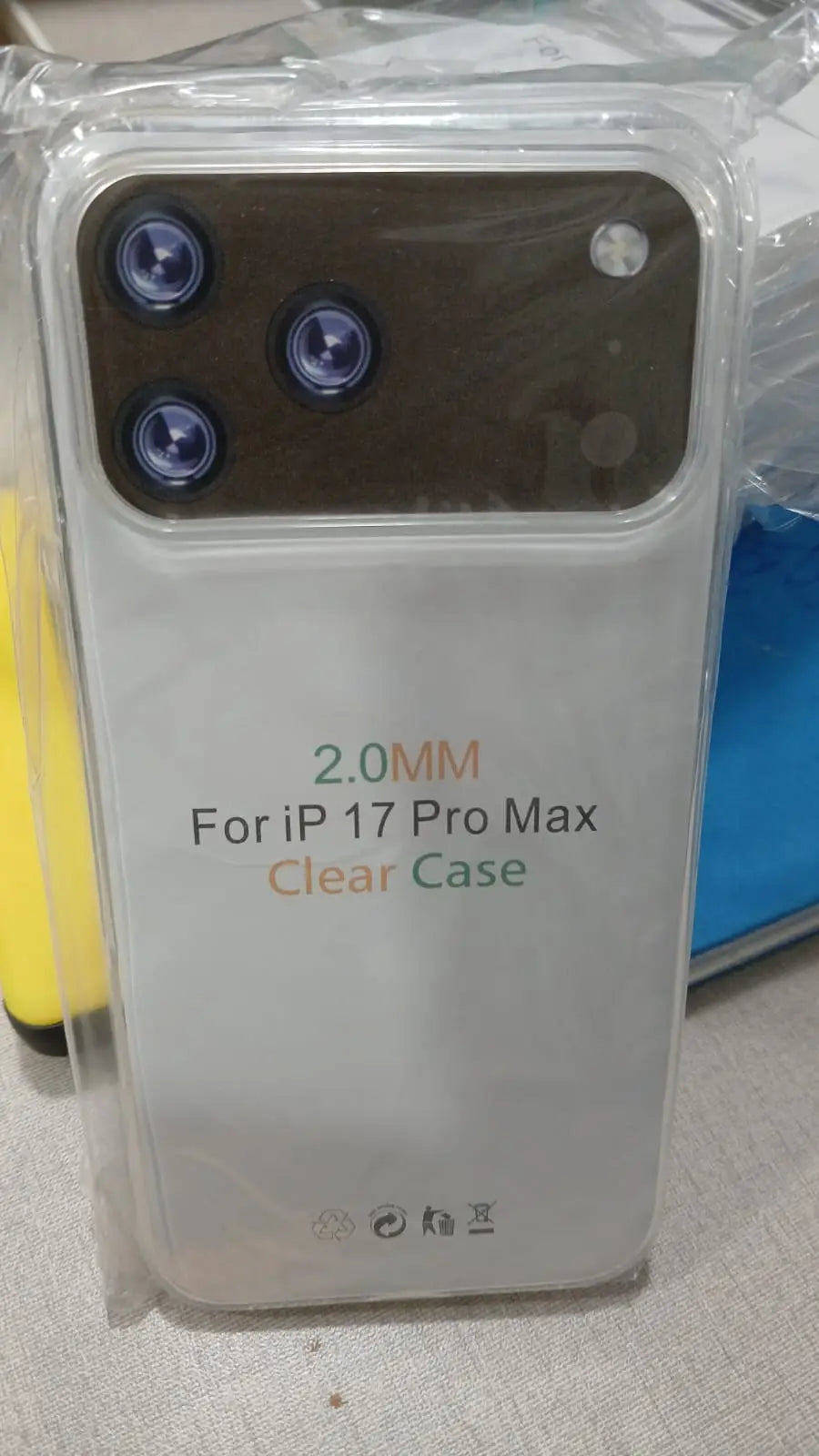 2.0MM Transparent Phone Clear Case for iPhone 17 Pro Max | Slim ShockproofProtective Back Cover |Scratch Resistant iPhone clear Case