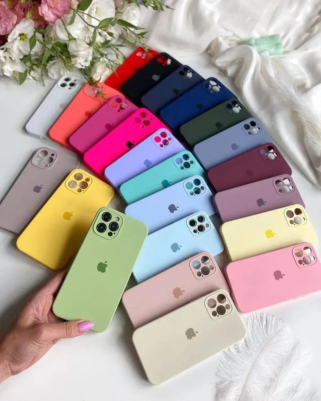 IPhone 12 Pro Max Silicone Multicolor Case