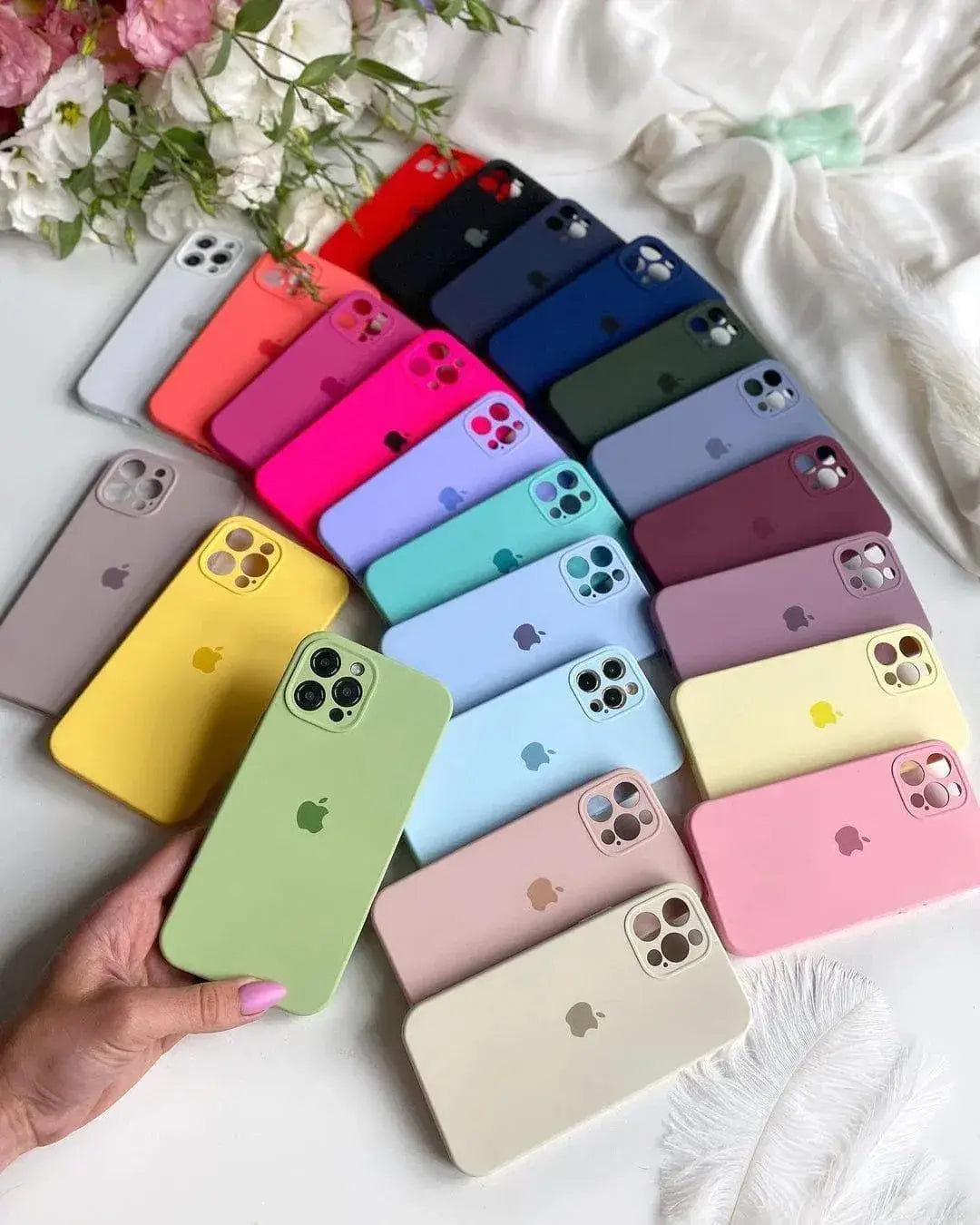 IPhone 12 Pro Max Silicone Multicolor Case