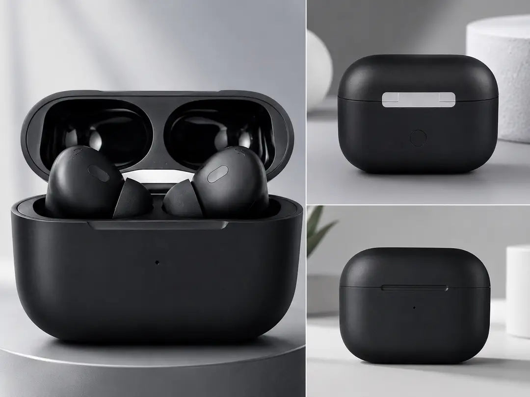 GEMAN AirPods Black Long-Lasting Battery With Fast Charge