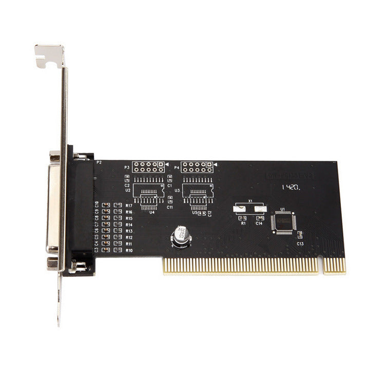 PCI to Parallel Port Expansion Card Black Durable