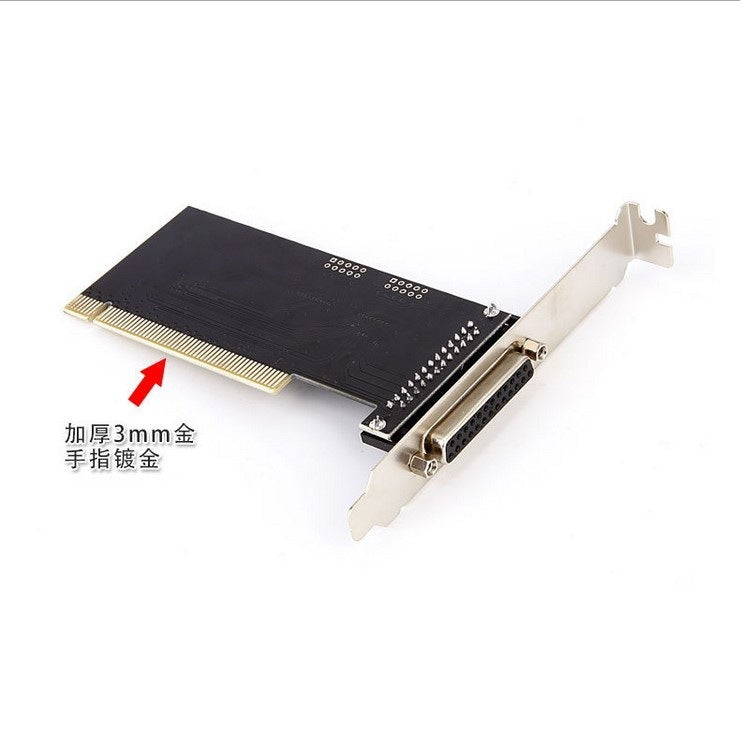 PCI to Parallel Port Expansion Card Black Durable