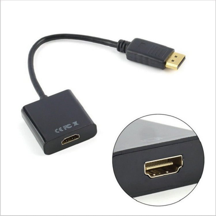 DisplayPort to HDMI Adapter Cable Black 4K Resolution