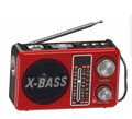 Stylish Bluetooth Radio Red Black Aluminum