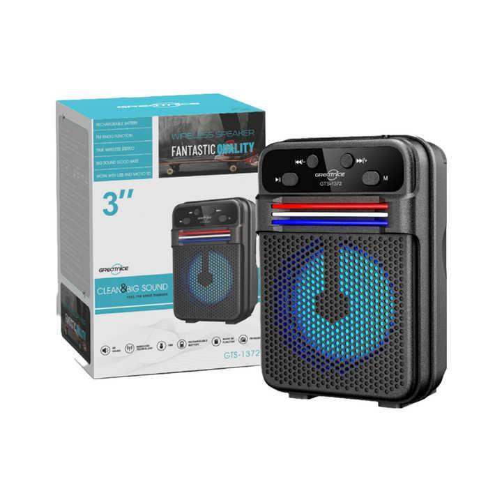 Premium Wireless Bluetooth Speaker 5W Black Portable with Long Battery Life