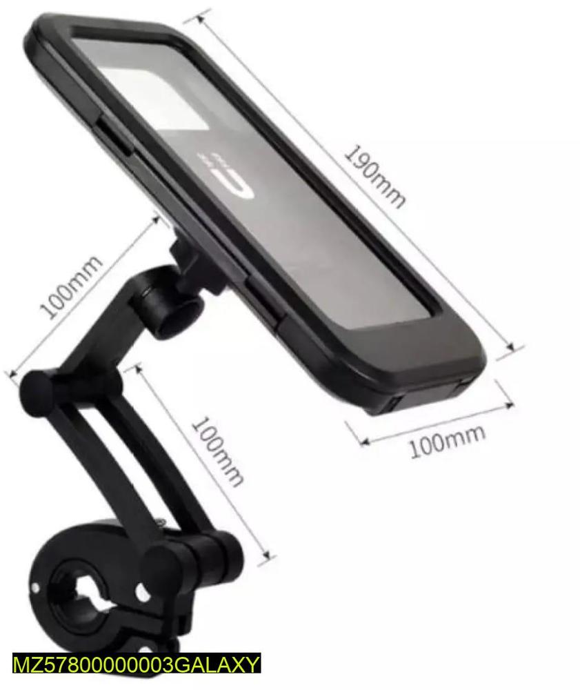 360 Degree Rotating Phone Holder Black TPU Motorcycle Stand