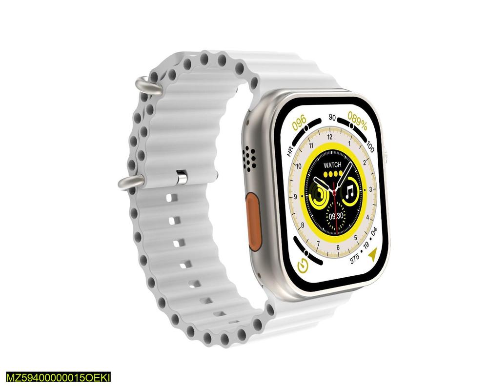 T800 Ultra Smart Watch Silver Fast Charging IP65 Waterproof