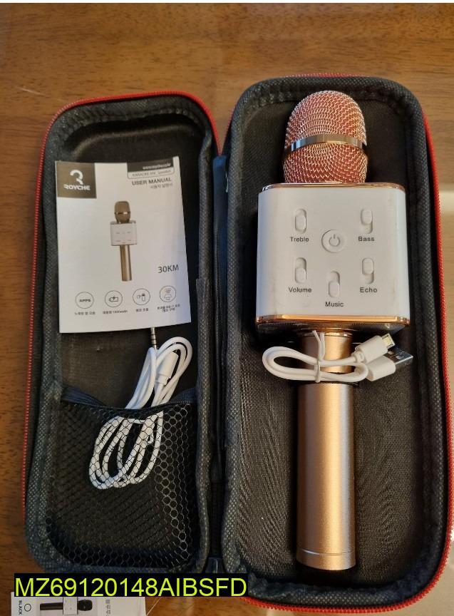 Bluetooth Mini Mic with Speaker for Home & Party Use
