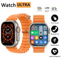 T10 Ultra 2 Smart Watch Orange Silicone Bluetooth 5 Fitness Tracker