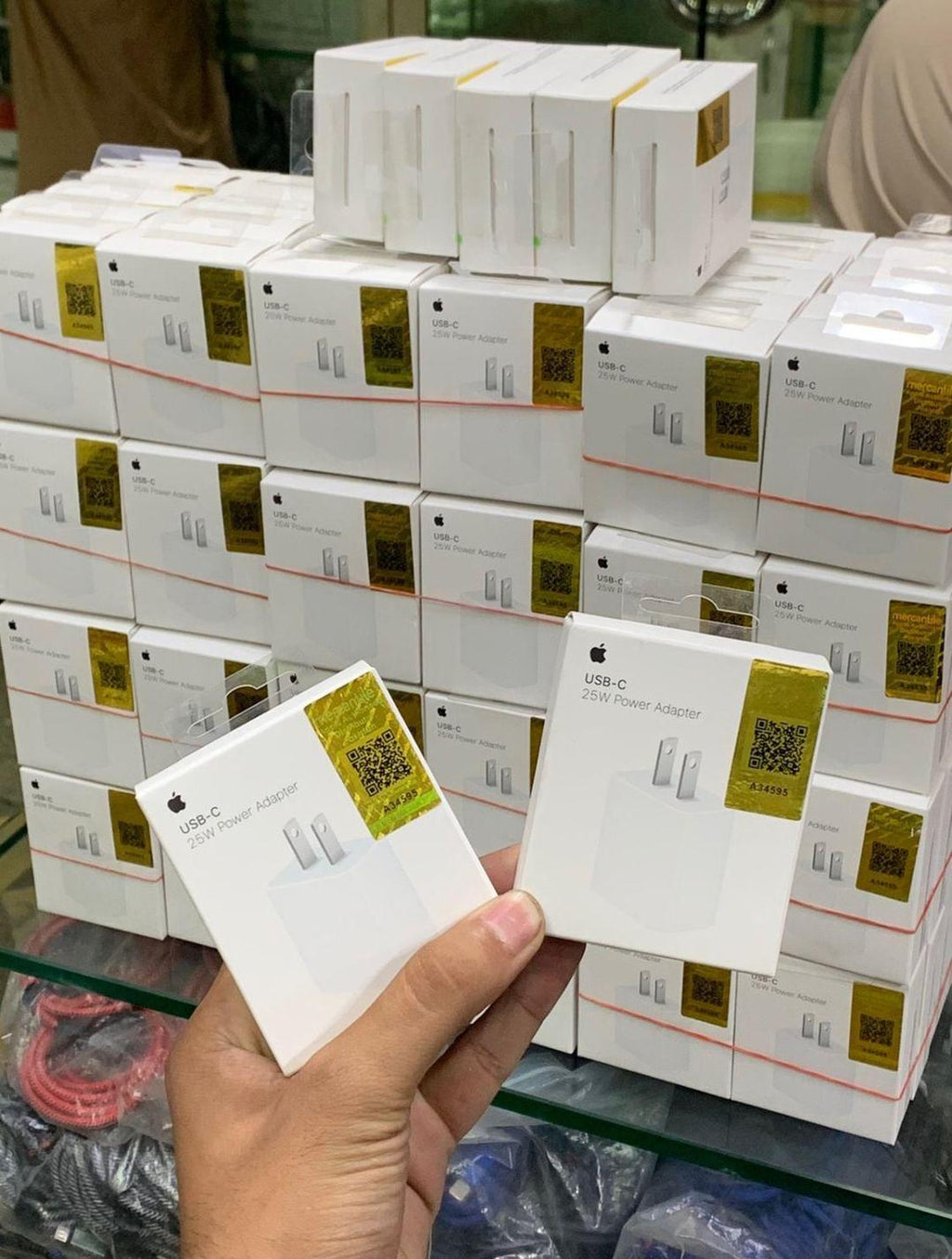 25W iPhone Charger White ABS Compact