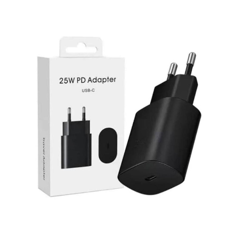 Samsung 25W PD USB-C Charger Black White