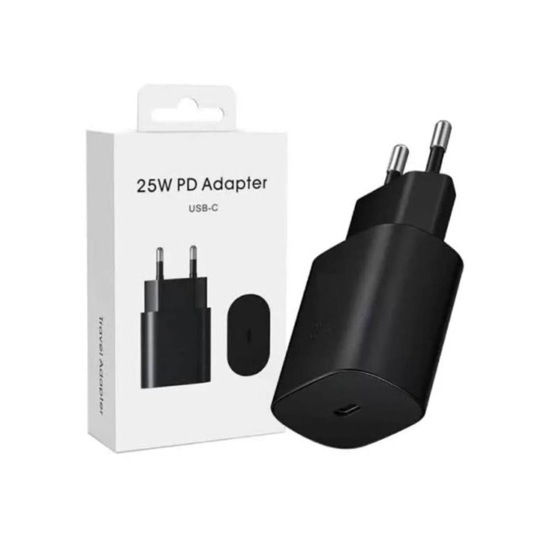 Samsung 25W PD USB-C Charger Black White