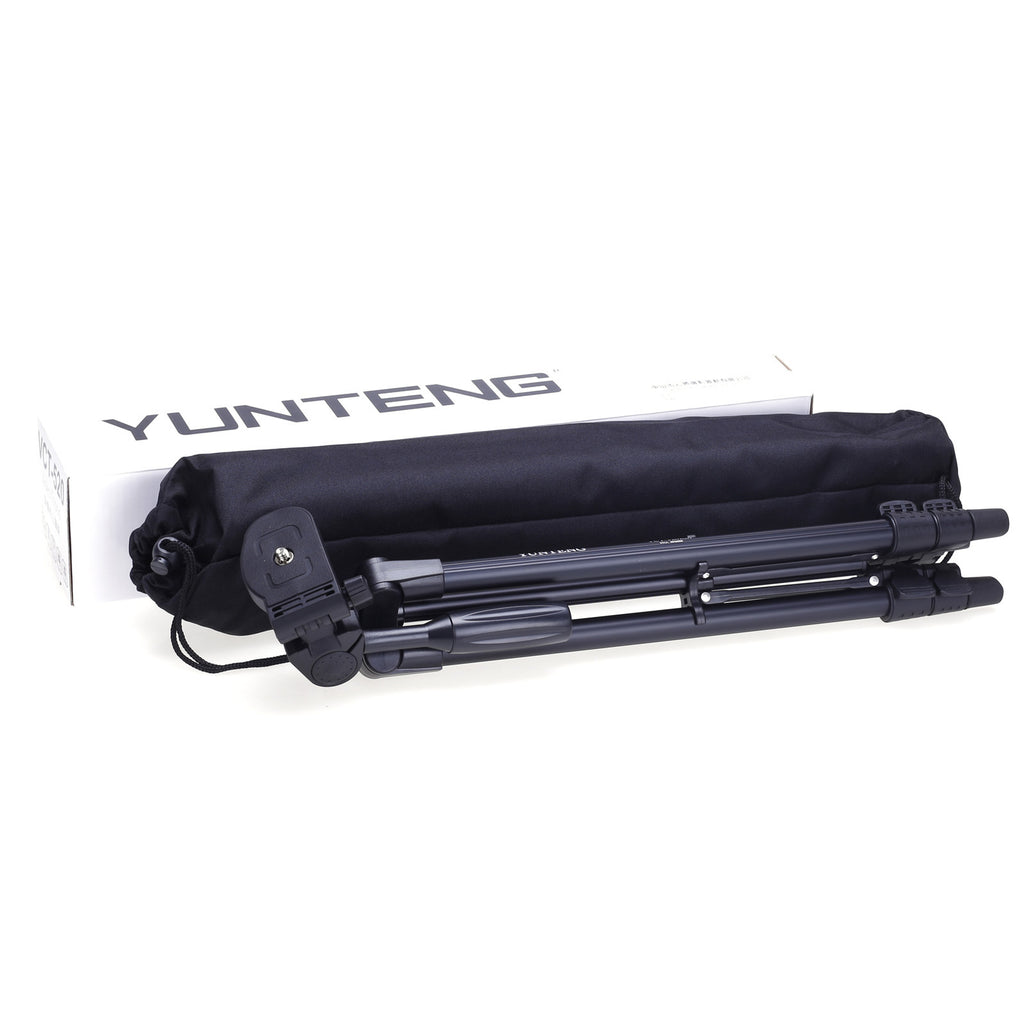 Yunteng Portable Tripod for Camera Phone Black Aluminum 1.25m