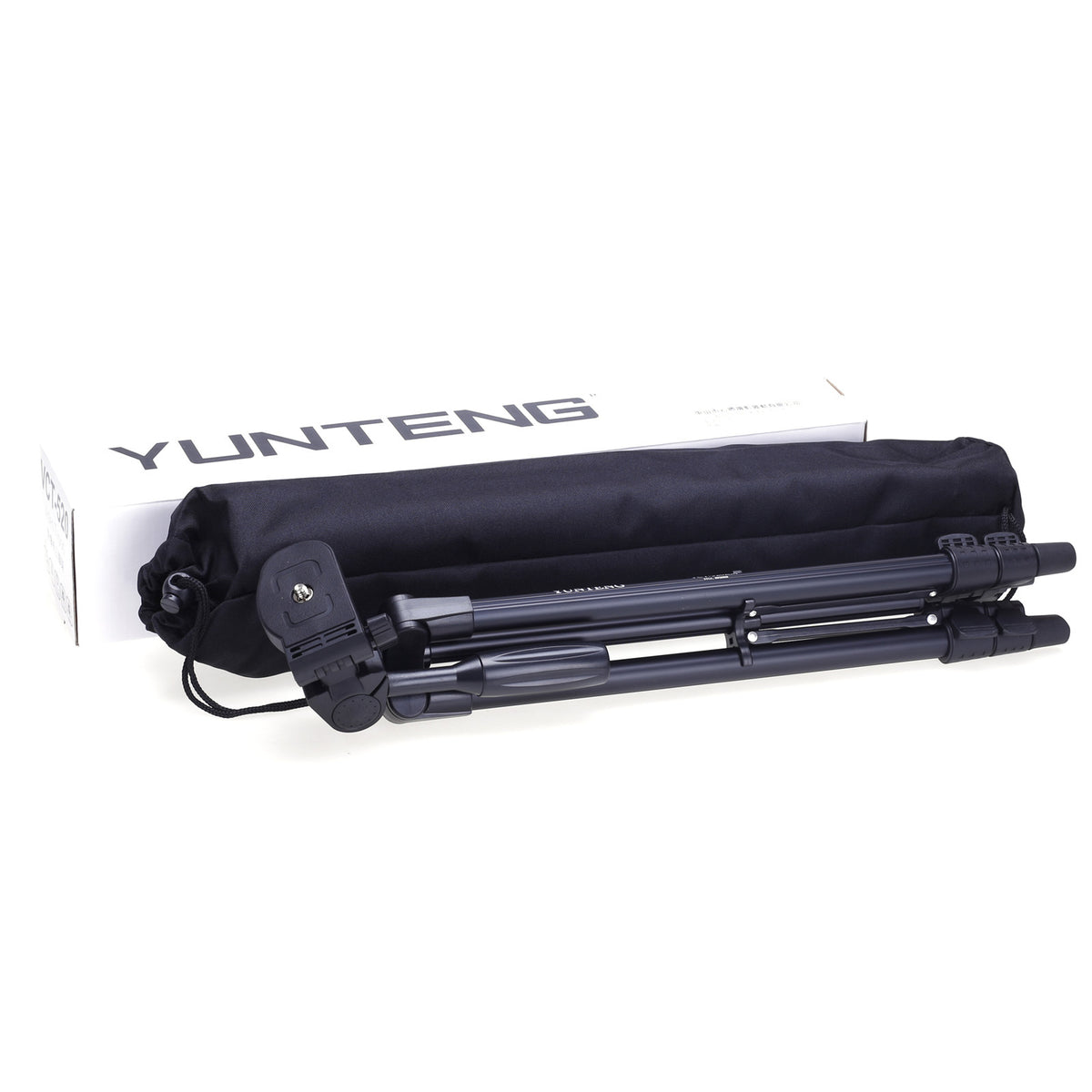 Yunteng Portable Tripod for Camera Phone Black Aluminum 1.25m