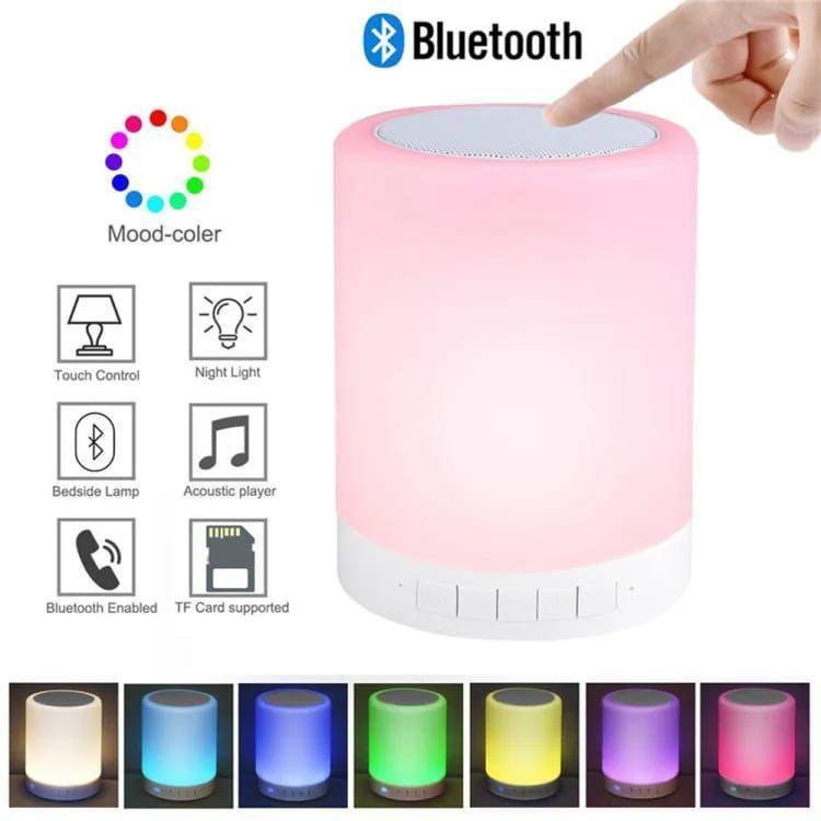 Touch Lamp Wireless Speaker with Night Light & Bluetooth