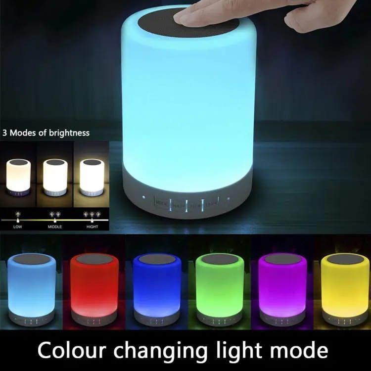 Touch Lamp Wireless Speaker with Night Light & Bluetooth