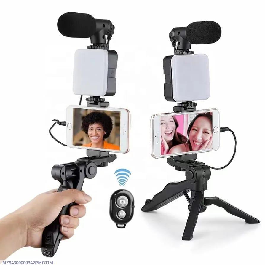 Portable Tripod Stand Black ABS for Vlogging in Pakistan