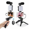 Portable Tripod Stand Black ABS for Vlogging in Pakistan