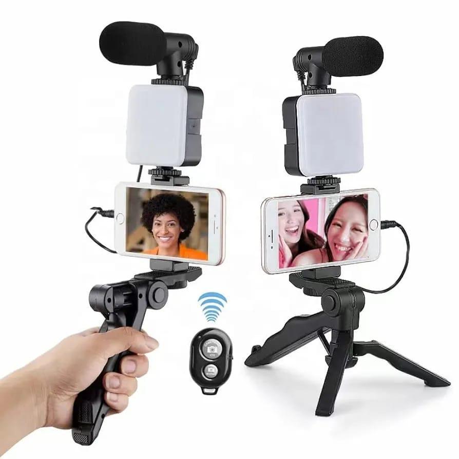 Portable Tripod Stand Black ABS for Vlogging in Pakistan