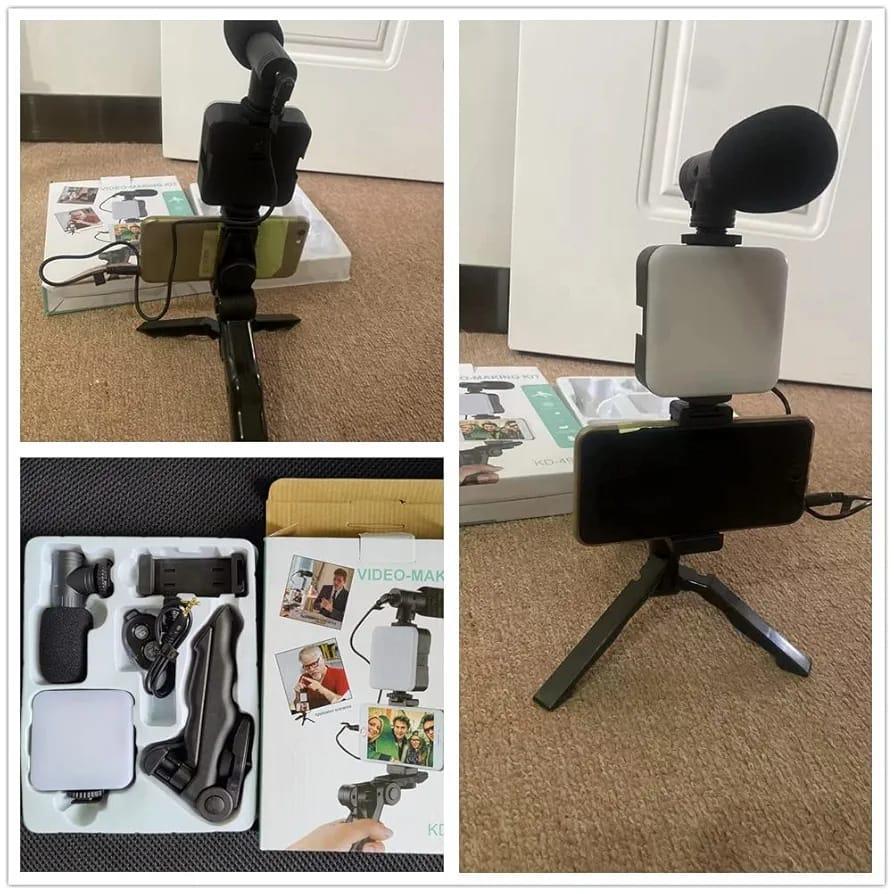 Portable Tripod Stand Black ABS for Vlogging in Pakistan