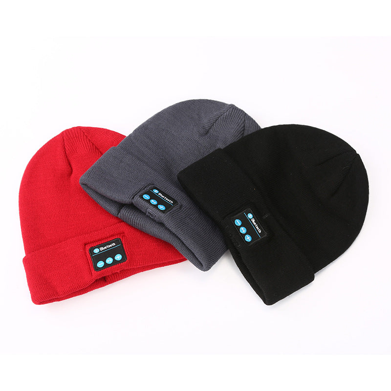 Bluetooth Music Hat V5.0 Waterproof Black