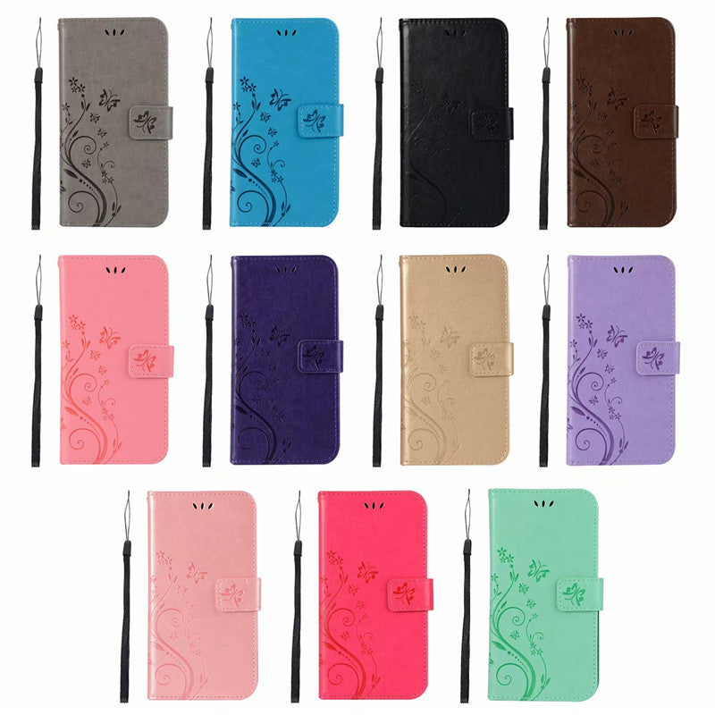 Butterfly Embossed Flip Leather Case for iPhone 17 Pro Max