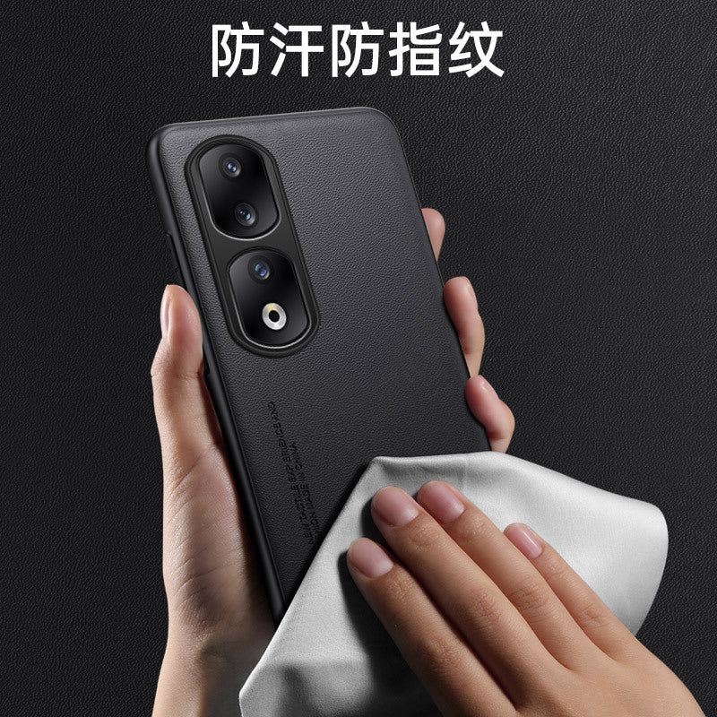 Honor 400 Pro Pure Leather Case Blue Premium Protection