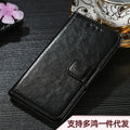 Premium Black Leather Flip Case for iPhone 17 Pro, 16 Pro Max, 14, 13