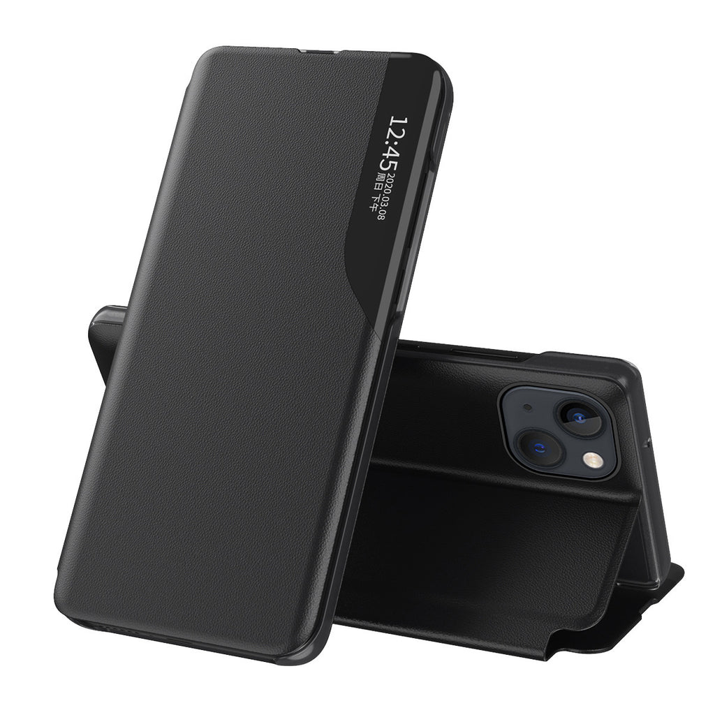 iPhone 17 Flip Case with Side Window Stand