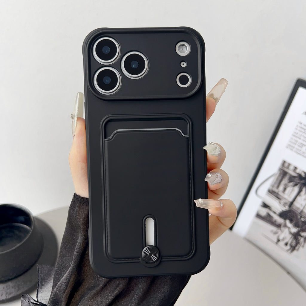 iPhone 17 Pro Max Card Holder Case Black Premium