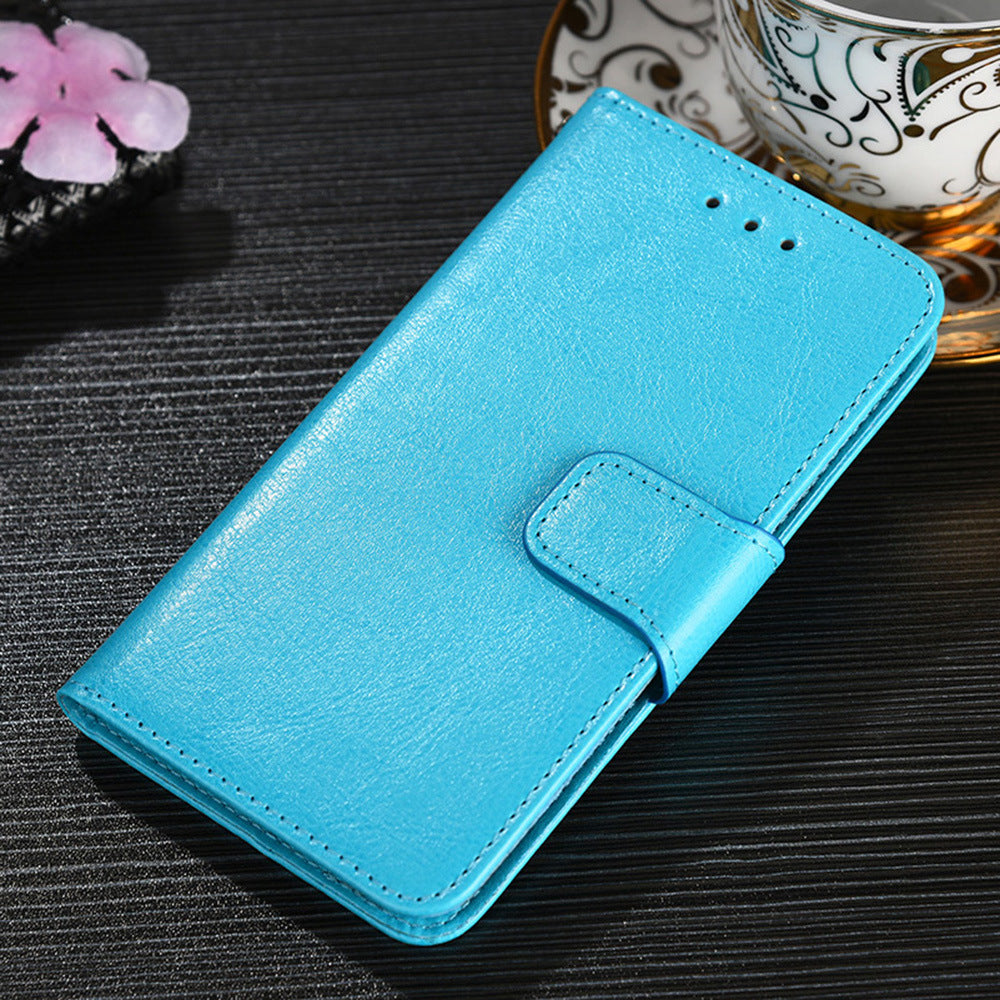 Premium Blue Leather Wallet Case for OnePlus Nord 4 5G
