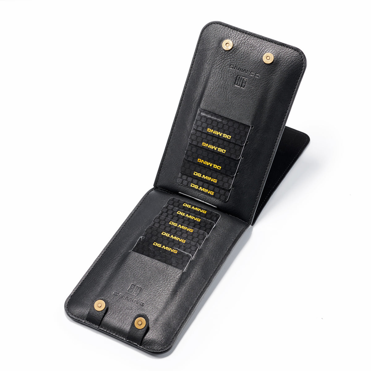 Black Leather Waist Bag for iPhone 12/11 Pro Max
