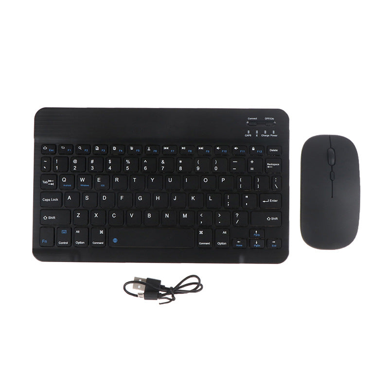 Wireless Bluetooth Keyboard Mouse Set 7x10 Inch Multi Color