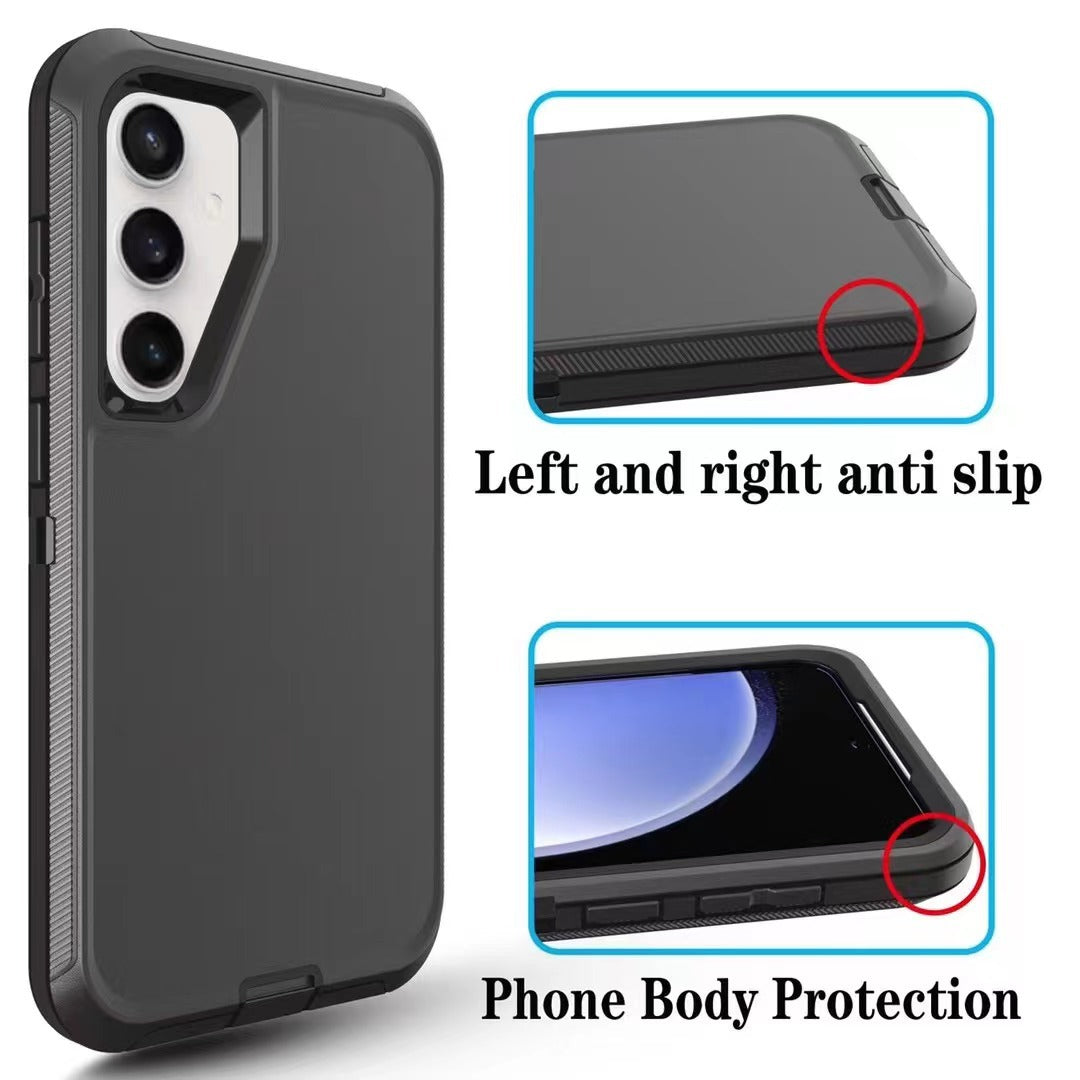 Samsung S24 Plus Rugged Back Clip Case Black